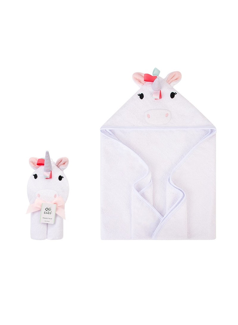 Factory Price Animal Stuffed Newborn Hooded Towel Gift Set - Unicorn