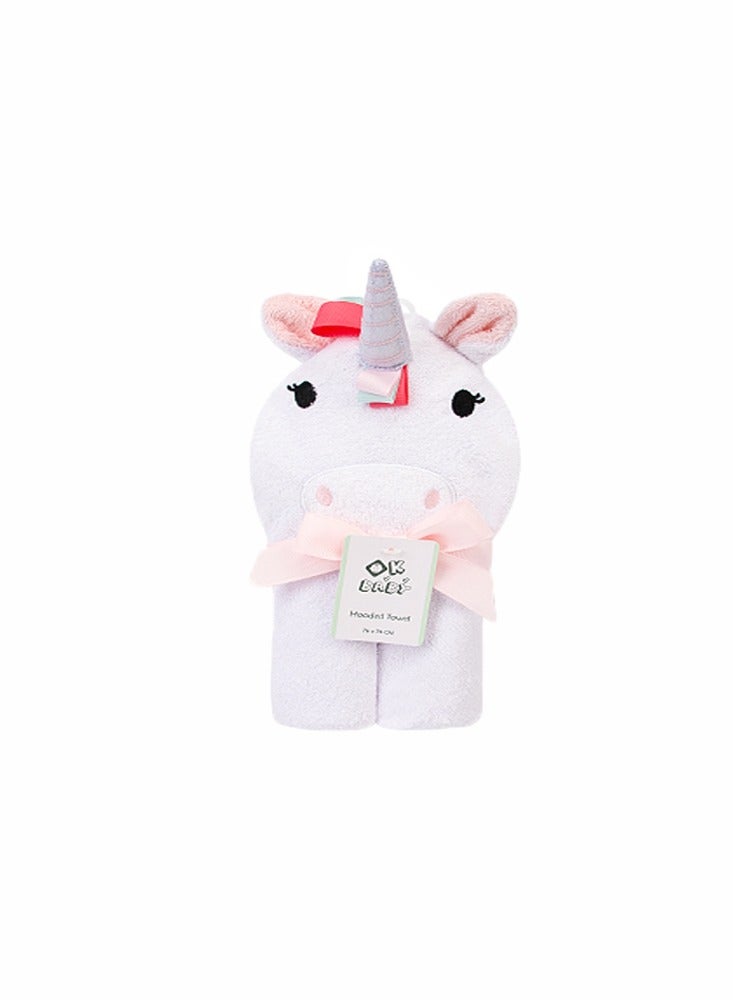 Factory Price Animal Stuffed Newborn Hooded Towel Gift Set - Unicorn