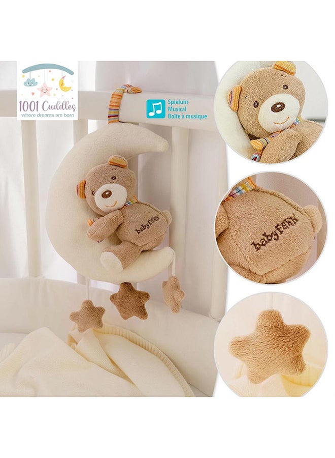 Cuddles - Portable Wind-Up Musical Mobile - Teddy And Moon