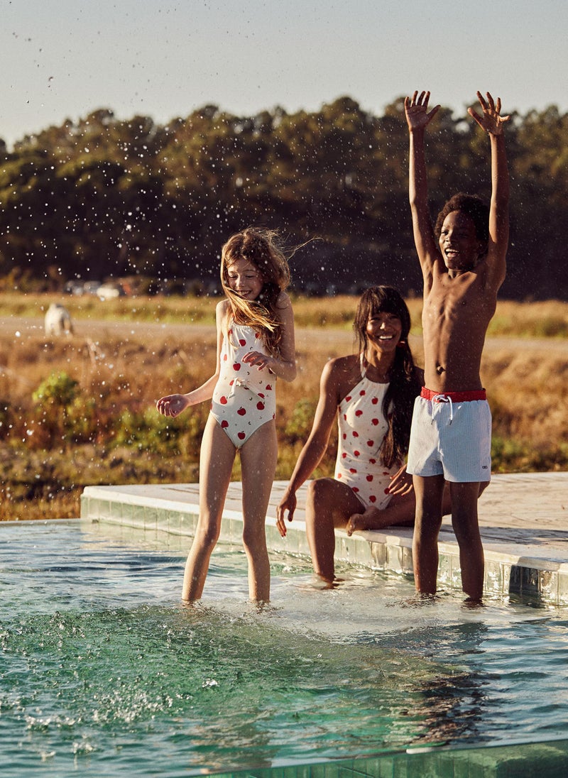 Swim Shorts for Boys 'You&Me', Blue/Red