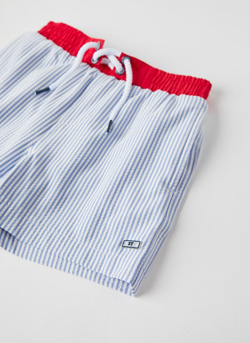 Swim Shorts for Boys 'You&Me', Blue/Red