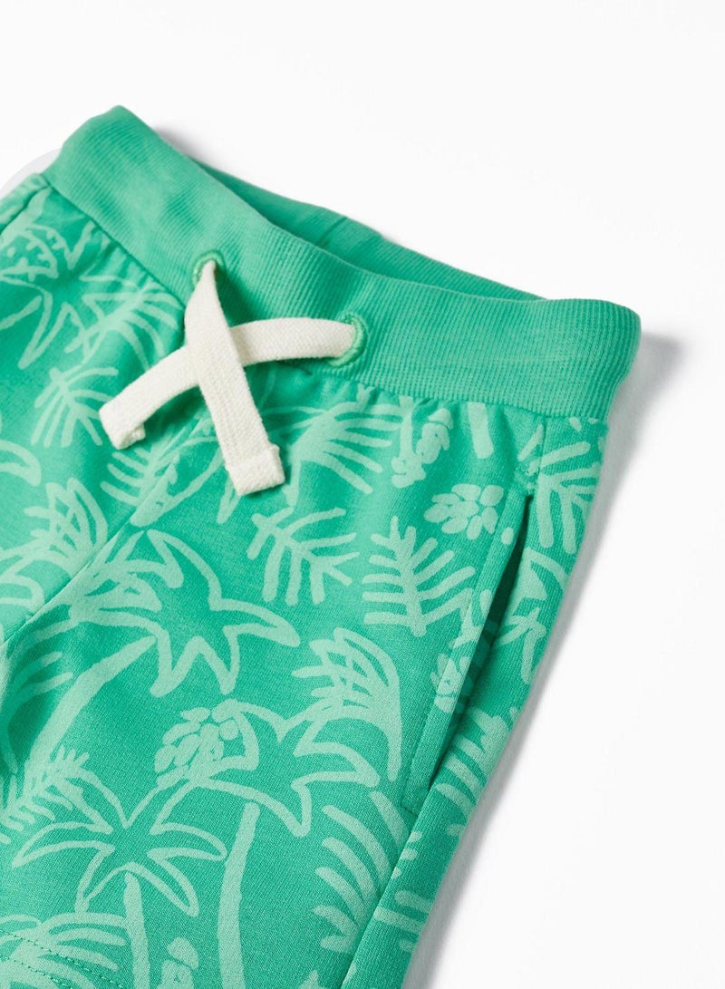 Cotton Shorts for Baby Boys 'Tropical', Green