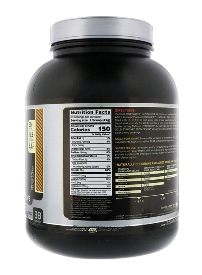 Platinum Hydro Whey Protein - Supercharged Strawberry - 1.59 Kg