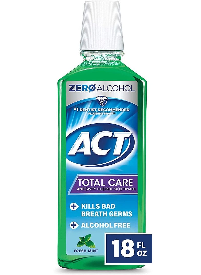 ACT Total Care Rinse Mouthwash Fresh Mint 18 Ounce