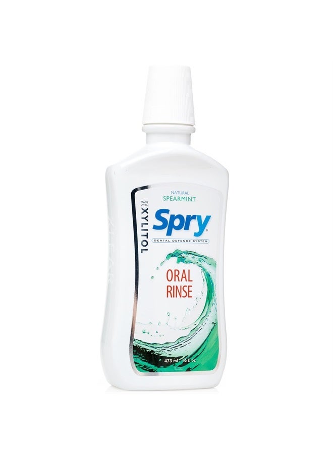 Xylitol Oral Rinse, Spearmint - 16 fl oz (Pack of 2)