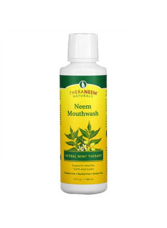 Organix South, TheraNeem Naturals, Neem Mouthwash, Herbal Mint Therape, 16 fl oz (480 ml)