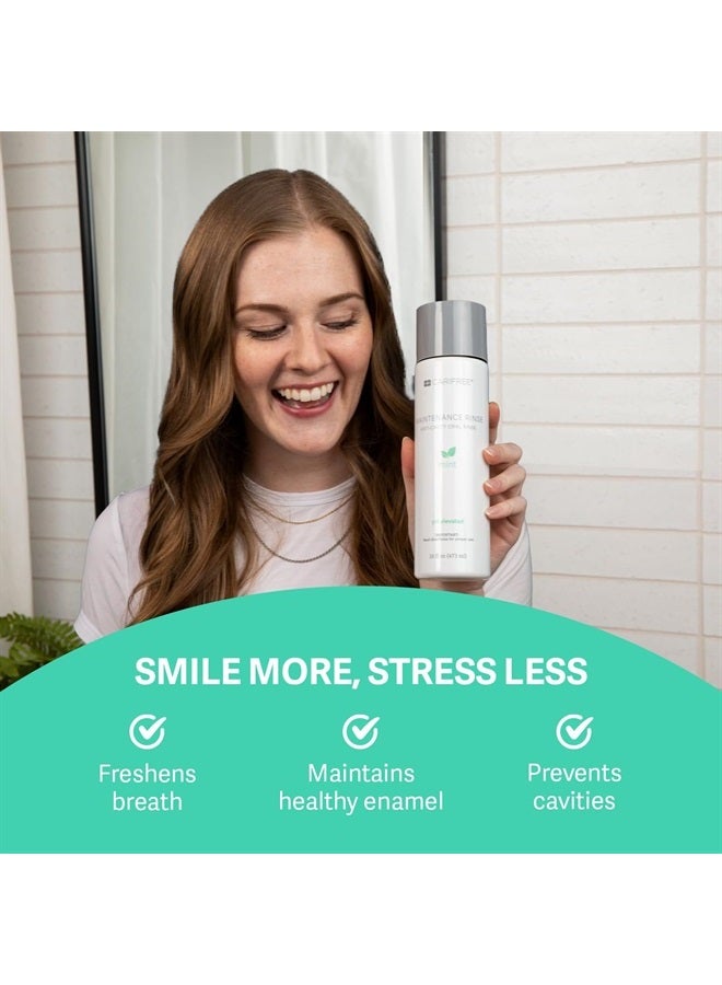 Maintenance Rinse (Mint): Fluoride Mouthwash | Dentist Recommended Anti-Cavity Oral Care | Xylitol | Neutralizes pH | Freshen Breath | Cavity Prevention | Alcohol Free