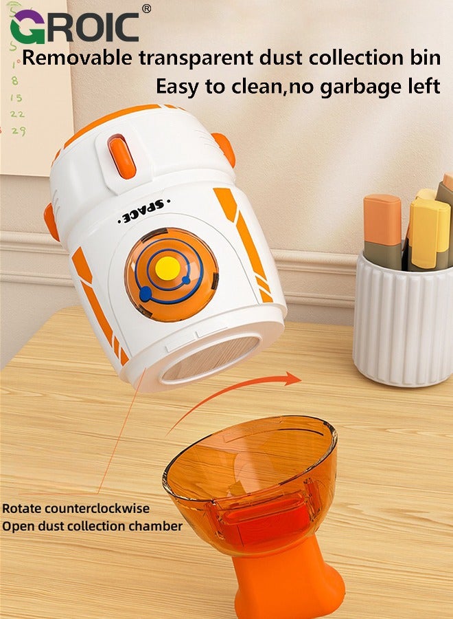 Handheld Vacuum Cleaner, Cartoon Rocket Vacuum Cleaner, Multifunctional Desktop Cleaning Also For Removing Debris, Paper Clutter And Animal Hair