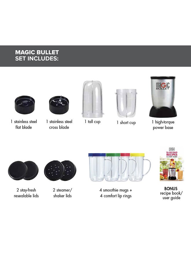 17-Piece Express Mixing Blender Set 250 W MB1001B / MBR-1712M Grey/Clear/Black