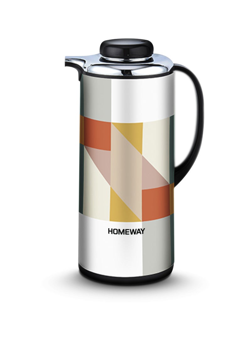 HOMEWAY HOT AND COLD  VACUUM FLASK 2 PCS SET 1L & 1.3L