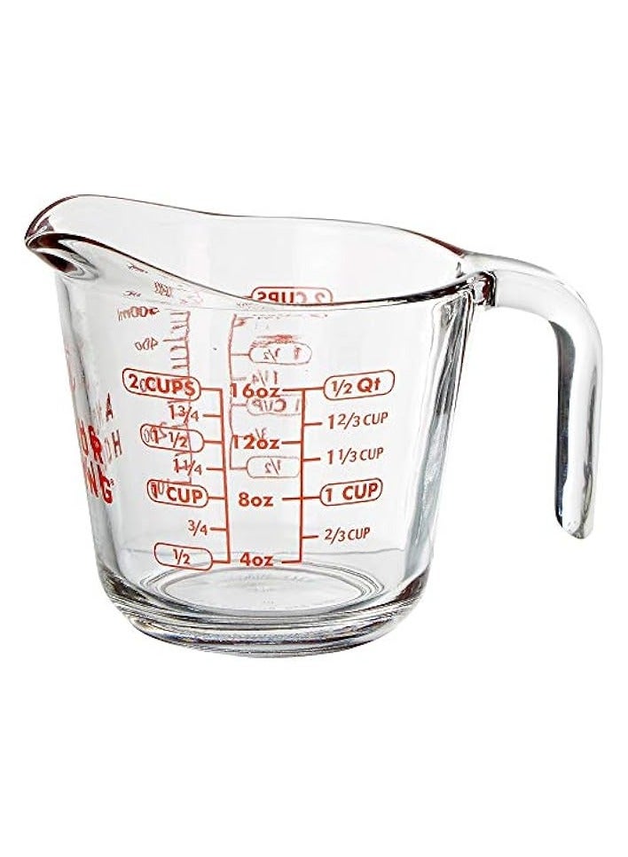 16Oz, 500ml Measuring Cup With Red Description