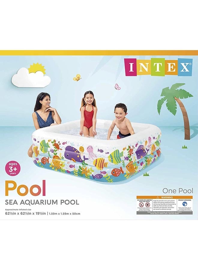 Aquarium Inflatable Pool 159x159x50cm