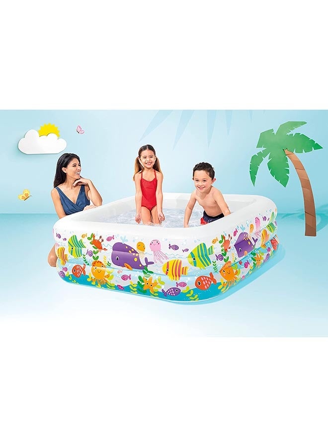 Aquarium Inflatable Pool 159x159x50cm