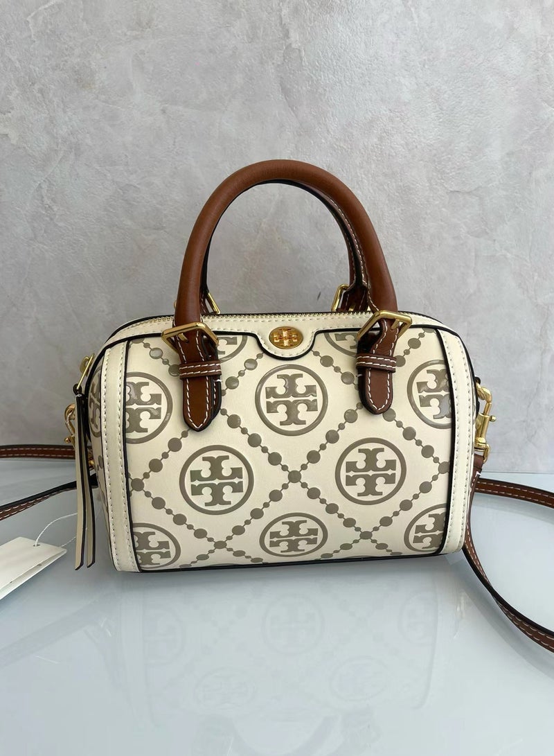 TORY BURCH T Monogram Mini Barrel Bag