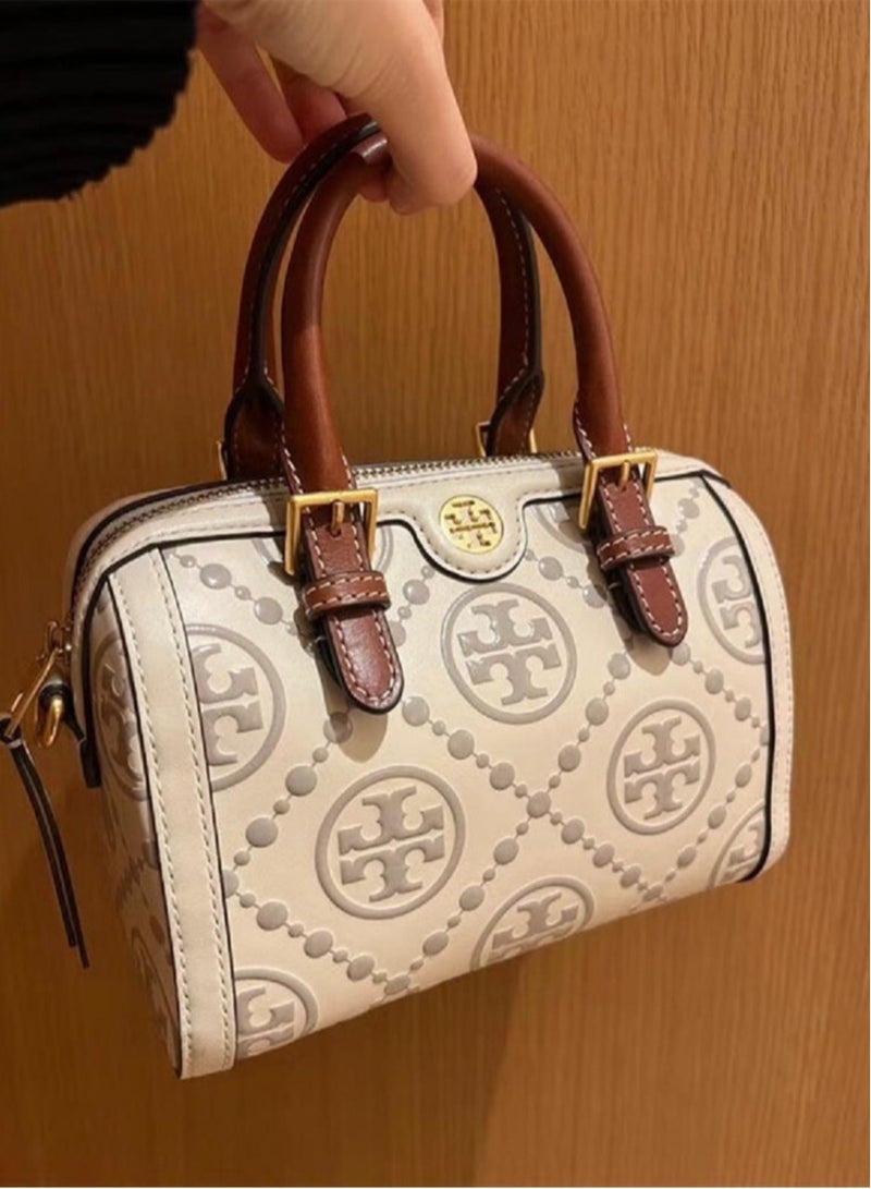 TORY BURCH T Monogram Mini Barrel Bag