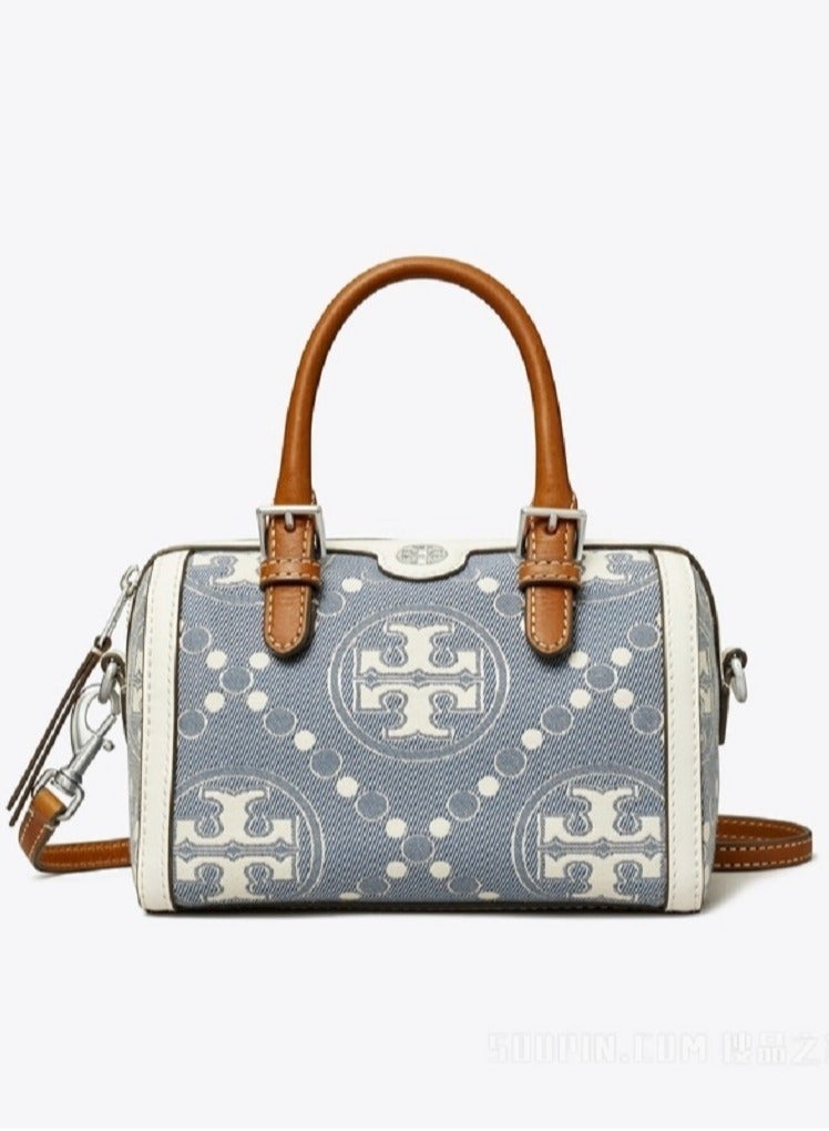 TORY BURCH T Monogram Mini Barrel Bag