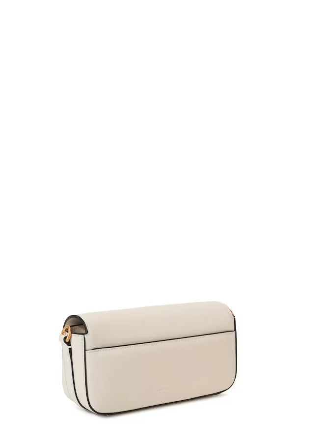 Karl Lagerfeld Paris Signature Fan leather crossbody bag