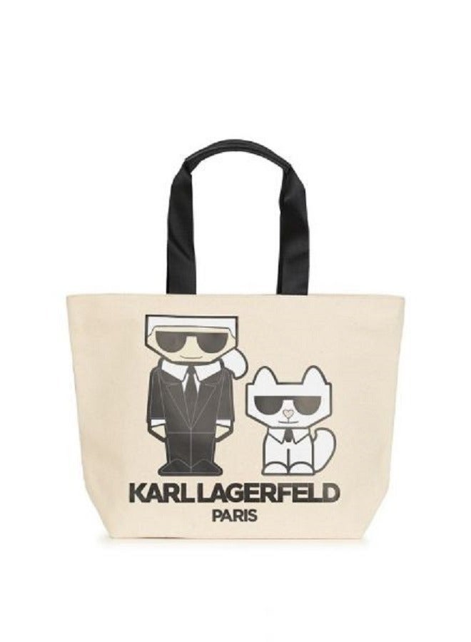 Karl Lagerfeld Kristen Canvas Tote Bag