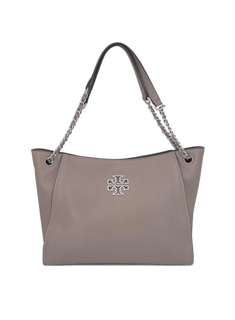 Tory Burch Britten Cowhid Fashion Simple Commuter Large Capacity Tote Handbag Shoulder Bag