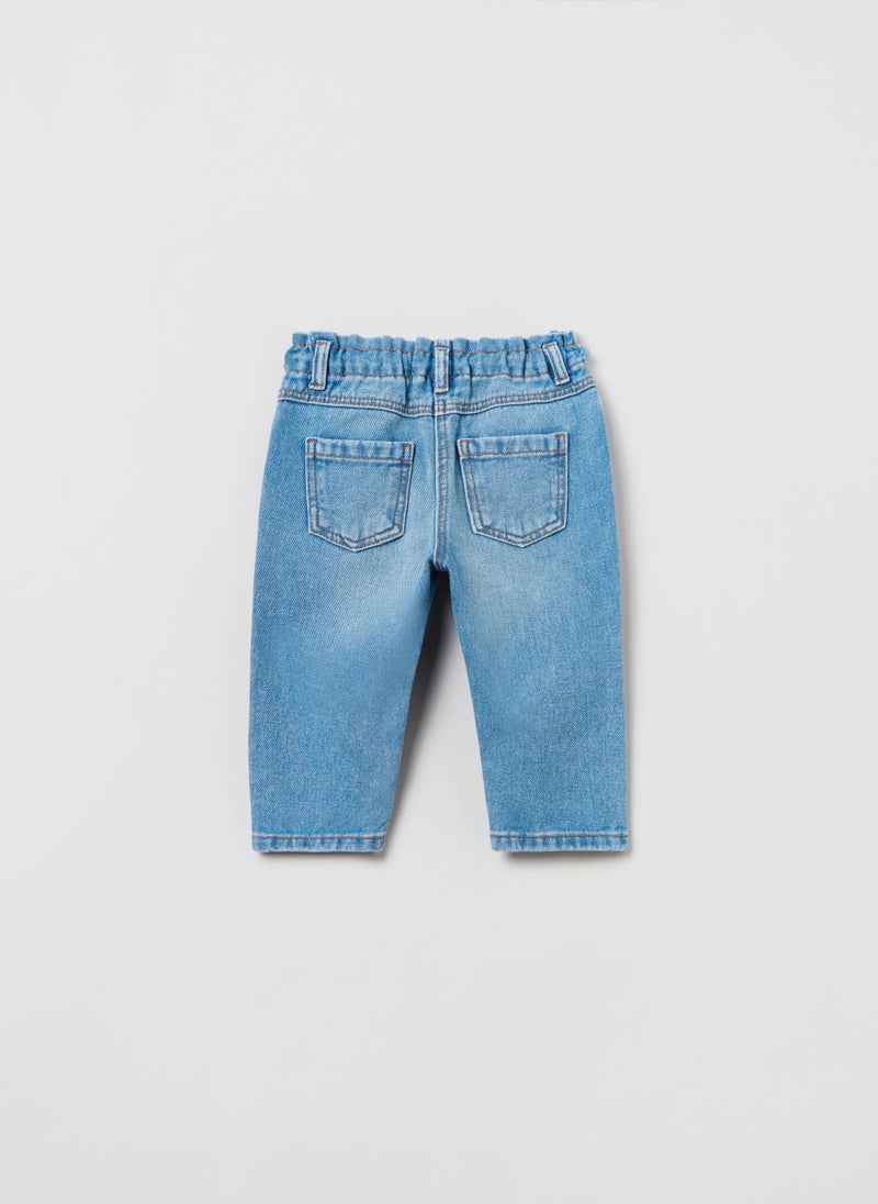 OVS Baby Girl Baggy-Fit Jeans In Cotton