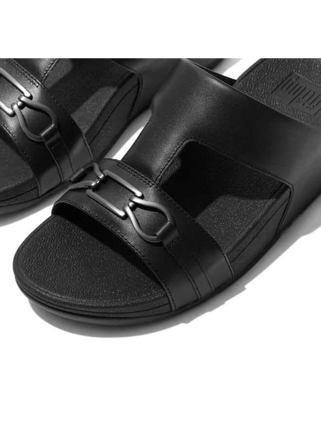 049-680 Fitflop Ladies Sandals Hallye Chain H BAR FD4-090 Black