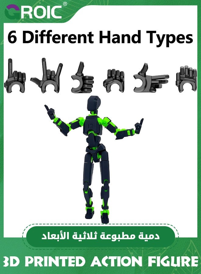 DIY T13 Action Figure Set, Titan 13 Robot DIY Action Figure 3D Printed robo 13 Action Figure Articulated, DIY Dummy 13 Lucky 13 Gift for Collectors Desktop Decorations, Need Assembly