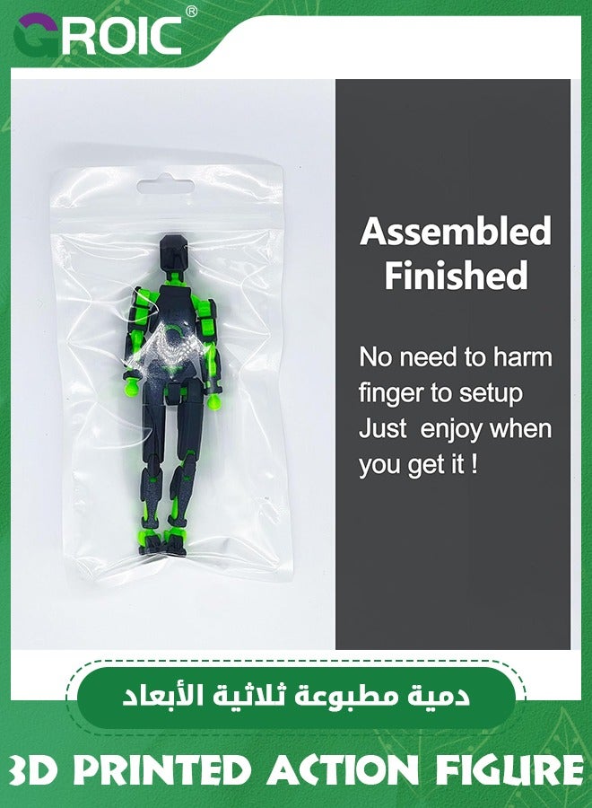 DIY T13 Action Figure Set, Titan 13 Robot DIY Action Figure 3D Printed robo 13 Action Figure Articulated, DIY Dummy 13 Lucky 13 Gift for Collectors Desktop Decorations, Need Assembly