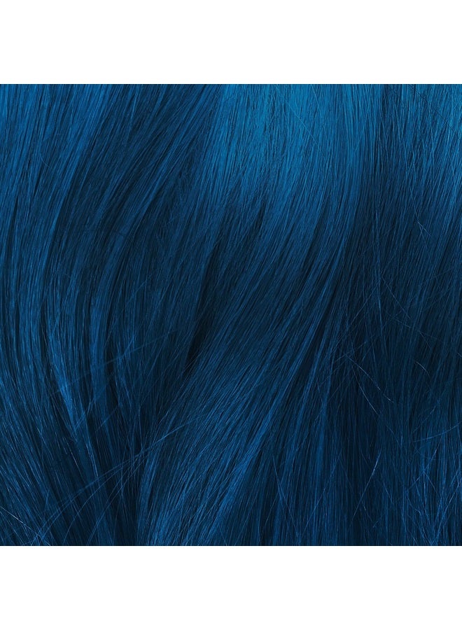 Unicorn Hair Dye Full Coverage, Blue Smoke (Steel Blue) - Vegan and Cruelty Free Semi-Permanent Hair Color Conditions & Moisturizes - Temporary Blue Hair Dye With Sugary Citrus Vanilla Scen