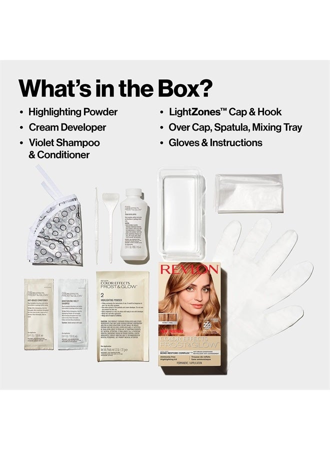 Revlon Permanent Hair Color, Permanent Hair Dye, Color Effects Highlighting Kit, Ammonia Free & Paraben Free, 30 Honey, 8 Oz, (Pack of 1)