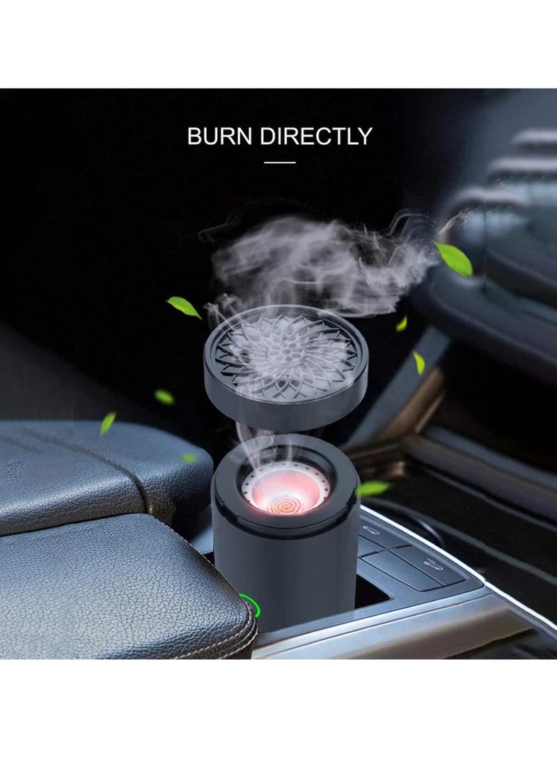 Juud Portable Electronic Incense Burner With USB Rechargeable Arabian Bakhoor Burner for Home Car and Personal Use-Multipurpose Aroma Diffuser-Fragrance Aromatherapy Ideal for Muslim Ramadan & Daily Use