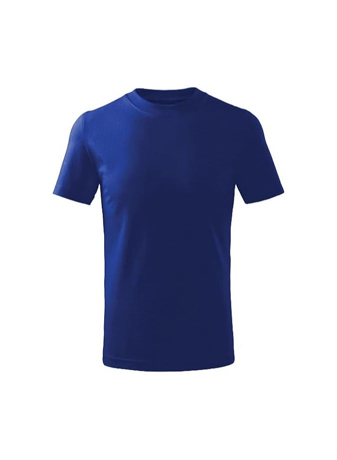 10 pcs Adult Round Neck Combed Men's T Shirt 190 GSM Pure Cotton Basic Colors