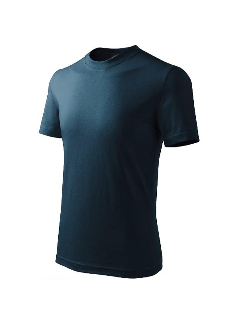 10 pcs Adult Round Neck Combed Men's T Shirt 190 GSM Pure Cotton Basic Colors