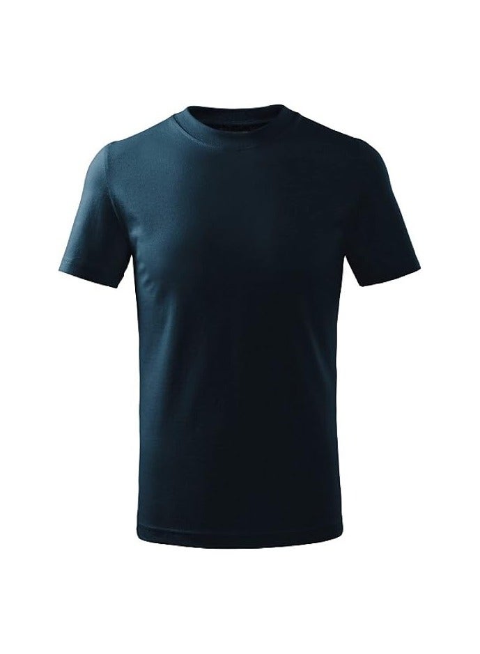 10 pcs Adult Round Neck Combed Men's T Shirt 190 GSM Pure Cotton Basic Colors