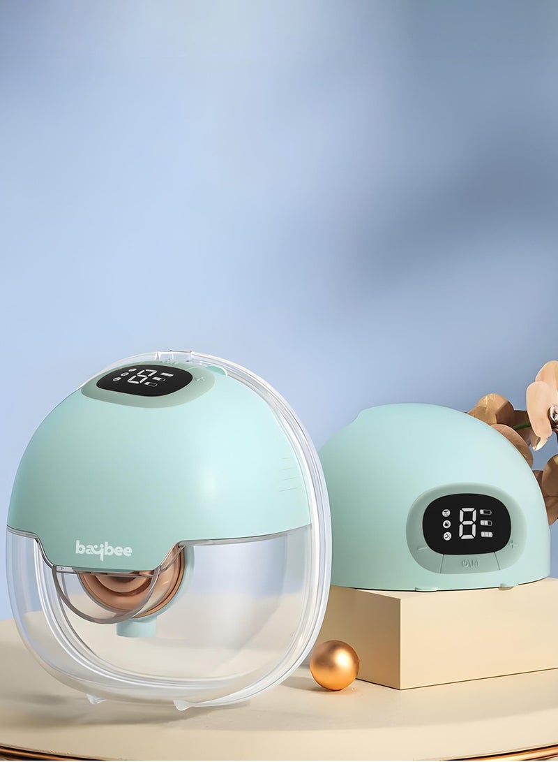 Baybee Slim Wearable Electric Breast Pump for Feeding Mothers, Hands Free Automatic Breast Pump Electrical with Lactation, Milk Suction & Massage Modes, 9 Level Suction Adjustment, 150ml Storage