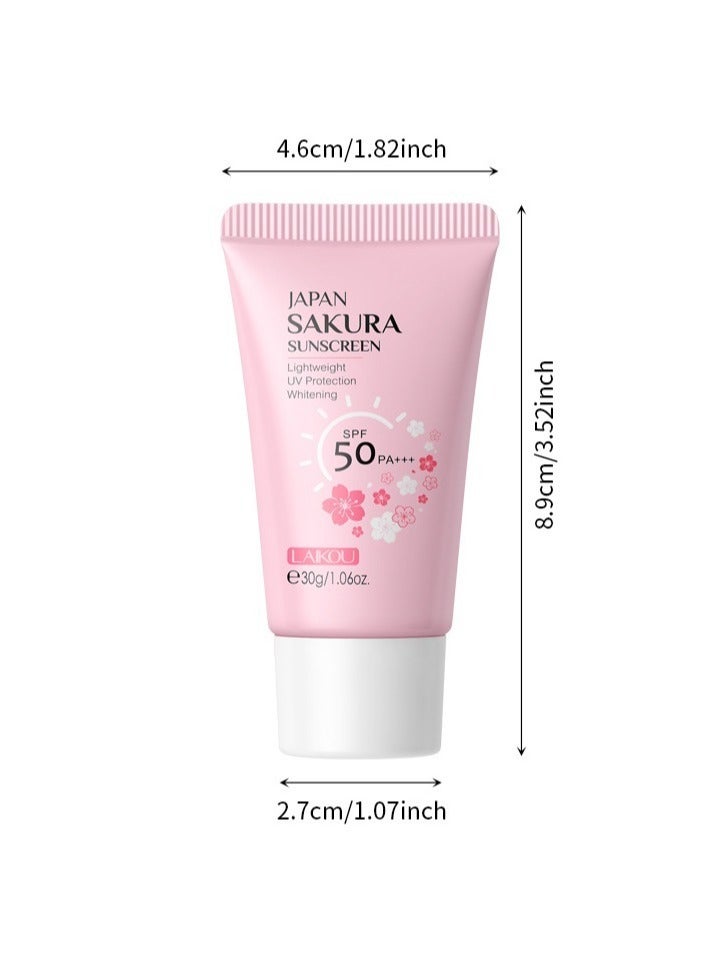 LAIKOU Japan Sakura Essence Cream, Brightening, Anti-Aging, Hydrating, Reduces Fine Lines, 30g