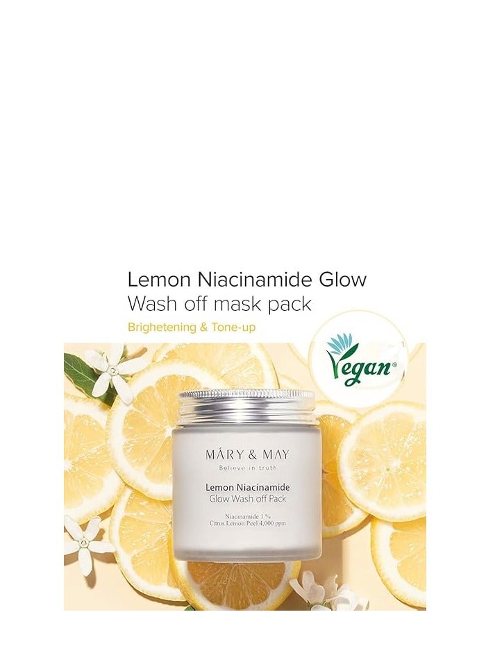 May Mary & May Lemon Niacinamide Glow Wash Off Pack Radiance - 125g