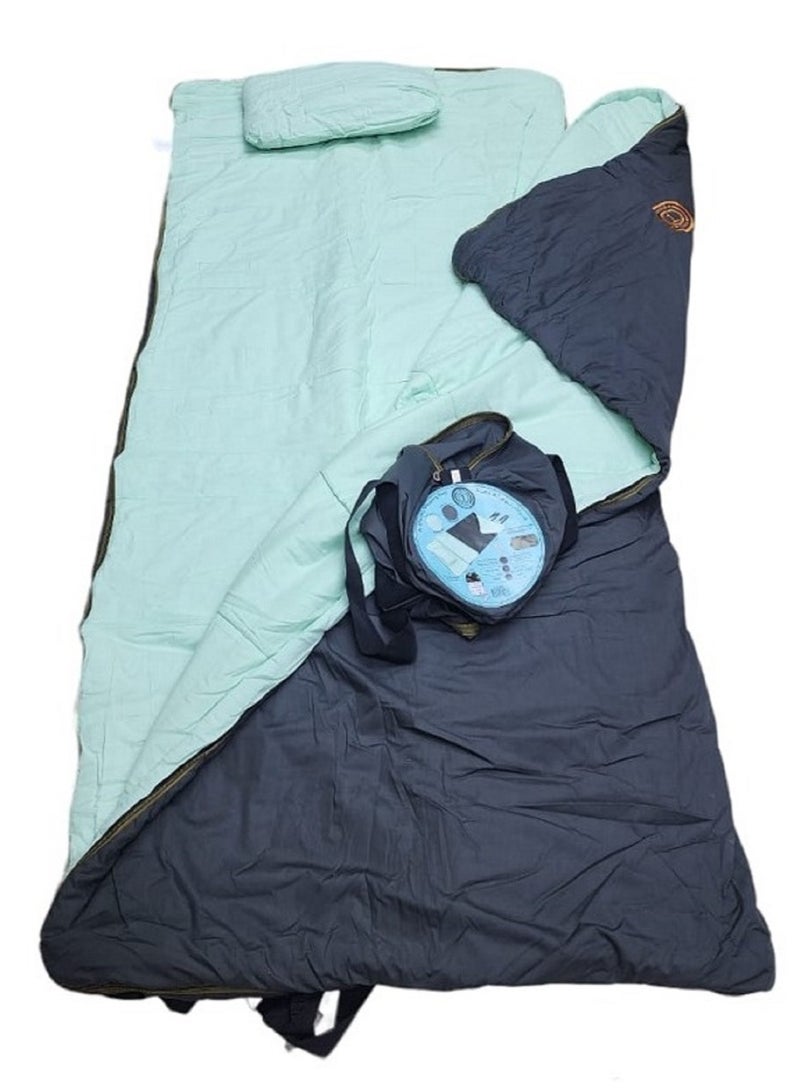 Four Season Sleeping Bag Indoor & Outdoor Use Compact Bags are Perfect For Hiking Backpacking & Camping