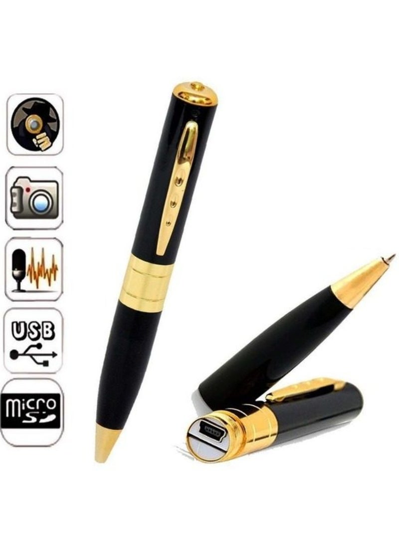 Spy Pen Camera DVR Camera HD Black And Gold