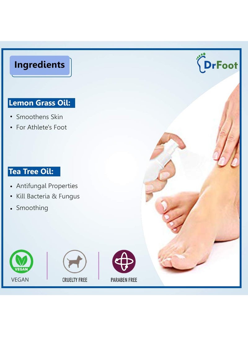 Dr Foot|Natural Foot&Shoe Unisex Deodorant Spray|Sanitizer Spray|Foot Spray|With Essential Oils|Foot Spray For Smelly Feet|Shoe Spray For Bad Smell|Shoe Smell Remover Spray|Shoe Freshener,1 Count