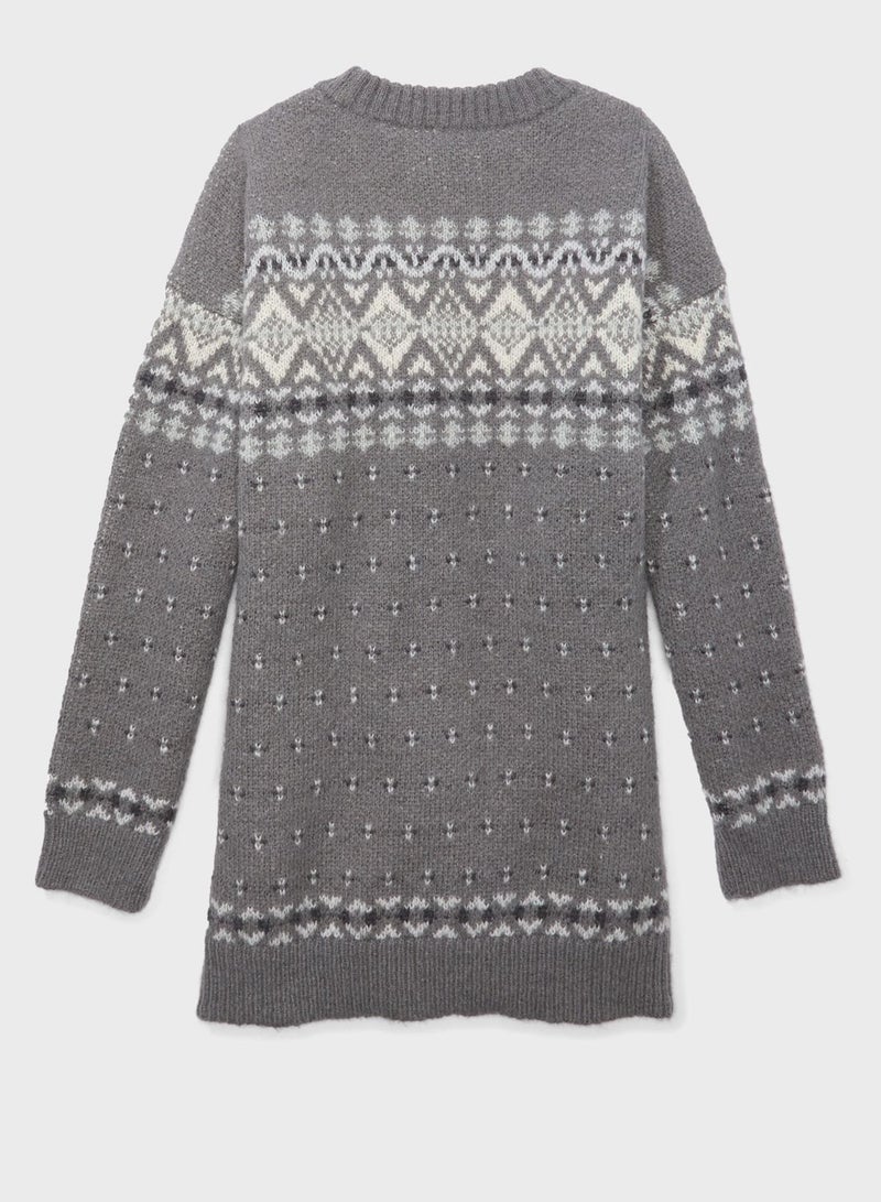 Crew Neck Knitted Sweater