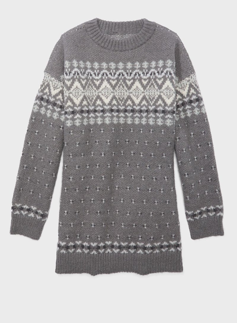 Crew Neck Knitted Sweater