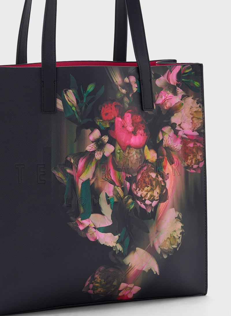 Saliine Printed Top Handle Shopper