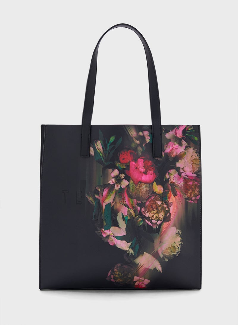 Saliine Printed Top Handle Shopper