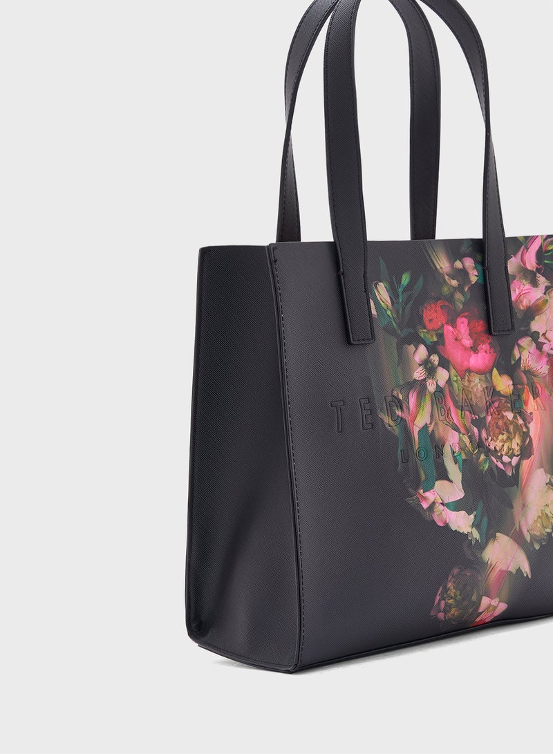 Saley Printed Top Handle Tote