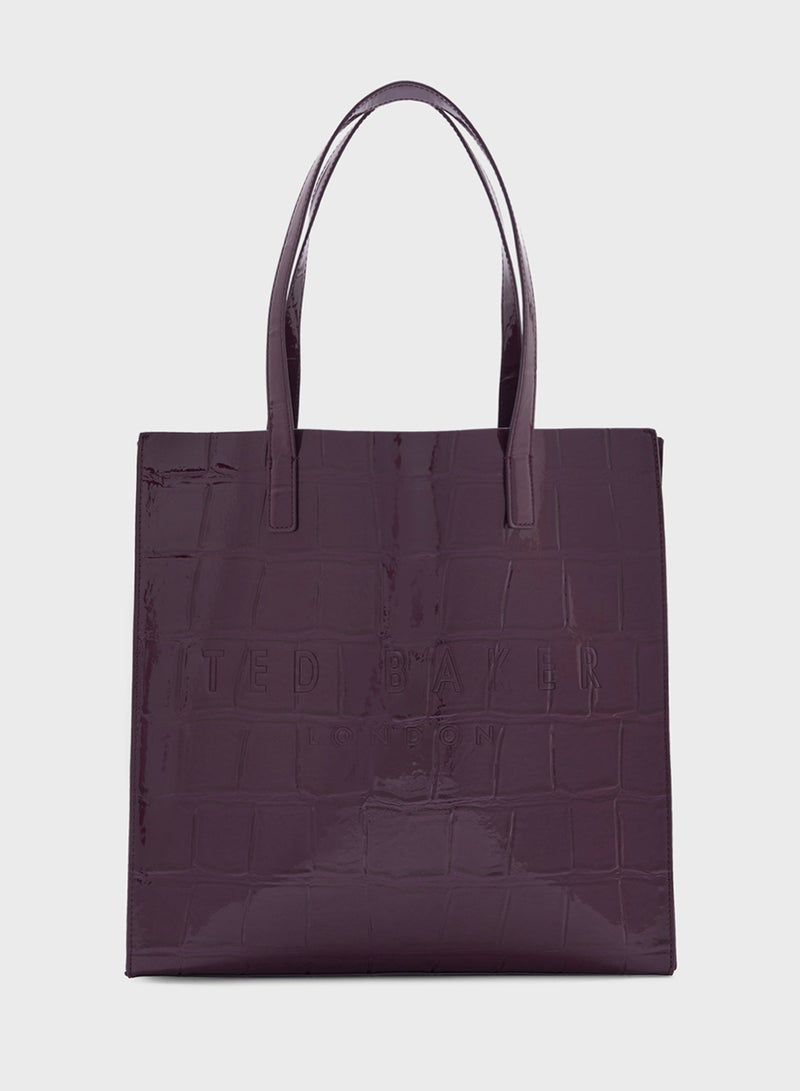 Croccon Imitation Top Handle Shopper