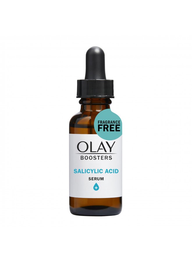 Olay Salicylic Acid Serum, Exfoliating Booster, Fragrance-Free, 1.0 Oz