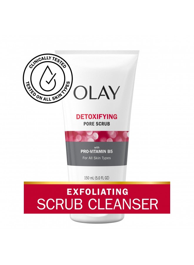 Olay Regenerist Detoxifying Pore Scrub Facial Cleanser, 5.0 fl oz