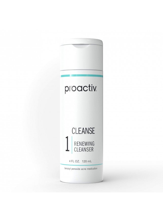 Proactiv Acne Cleanser - Benzoyl Peroxide Face Wash and Acne Treatment - Daily Facial Cleanser and Hyularonic Acid Moisturizer with Exfoliating Beads - 60 Day Supply, 4 Oz