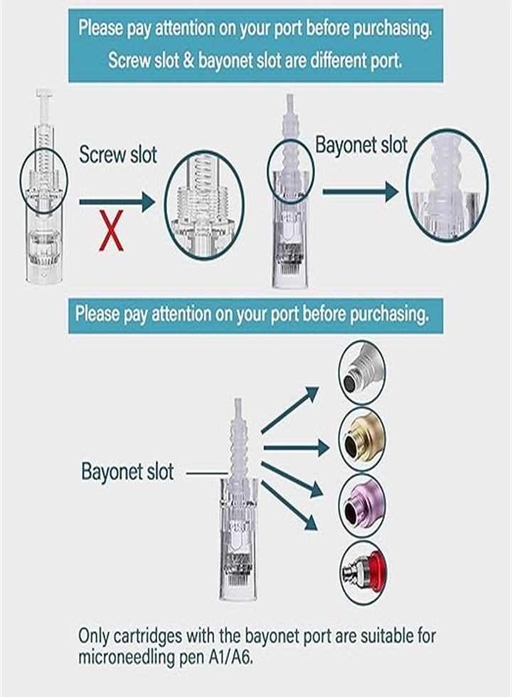 Dr.Pen M8S replacement needle parts, round nano set * 10