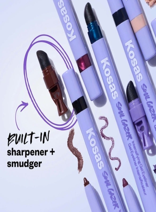 Kosas Soulgazer Waterproof Gel Eyeliner - Long-Lasting, Gravitate - Creamy Beige Matte 0.35g